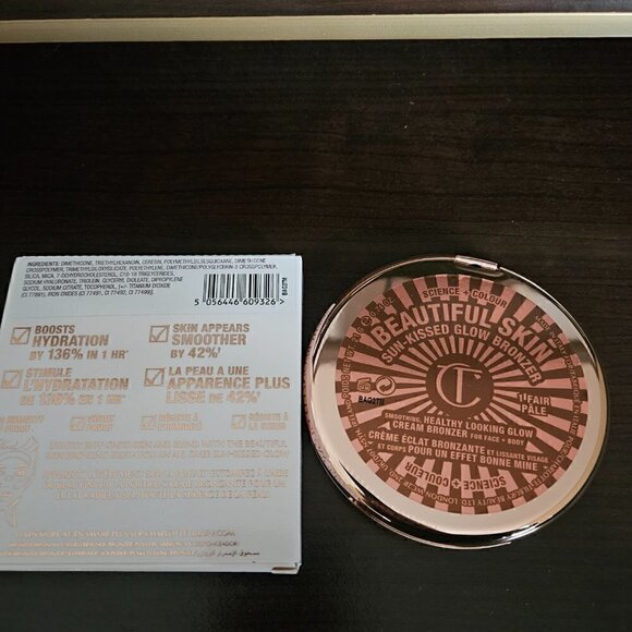 Charlotte Tilbury BEAUTIFUL SKIN SUN-KISSED GLOW BRONZER in 1 Fair (NIB) - Picture 5 of 6